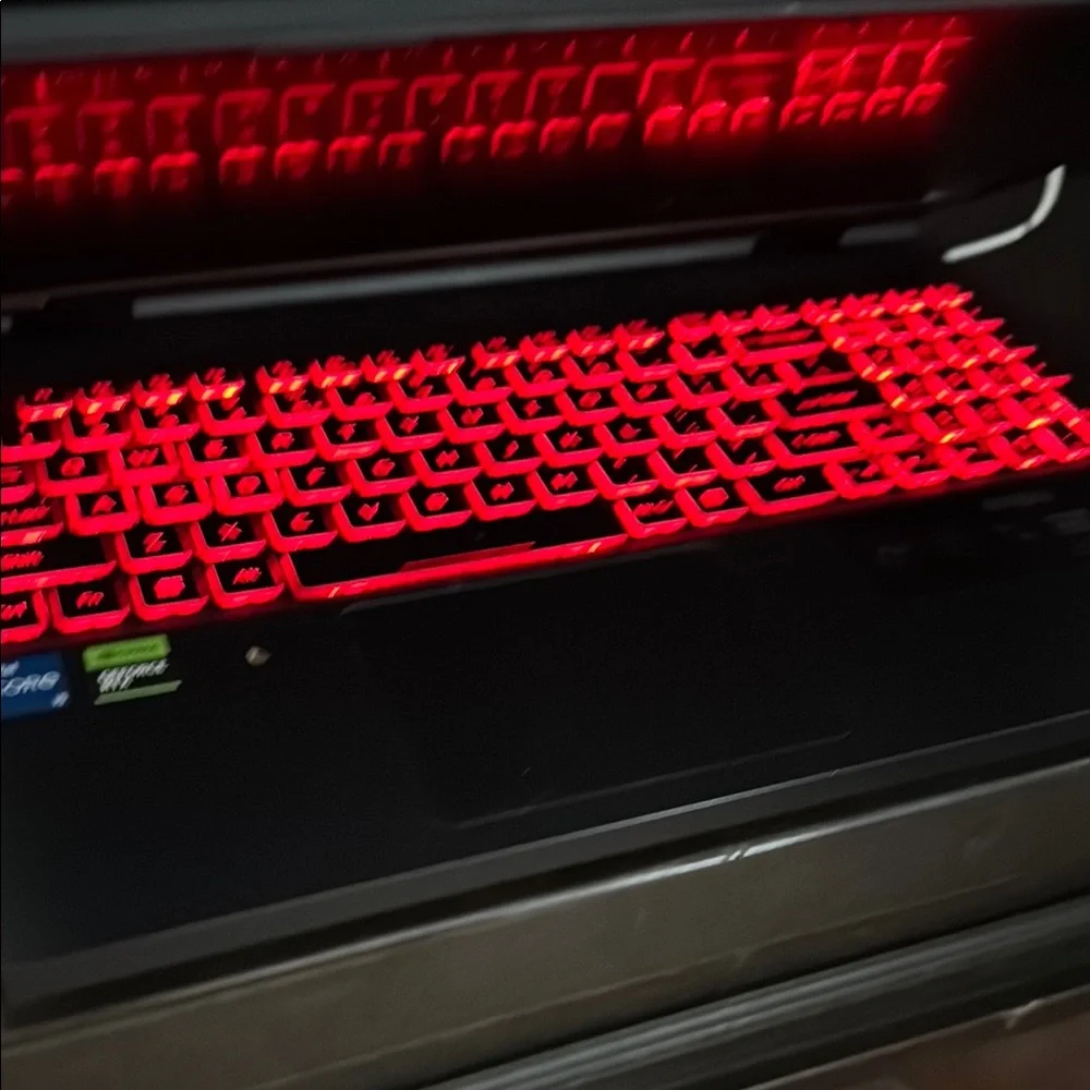 Sleek Laptop with Red Backlit Keyboard Acer nitro5 (OFFERS ONLY) desc*